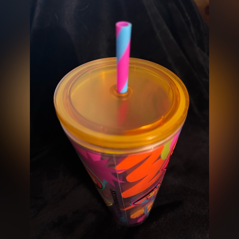 ✨ Starbucks Tim Singleton Limited Edition Cold Cup Tumbler 24oz NWOT - Picture 6 of 6